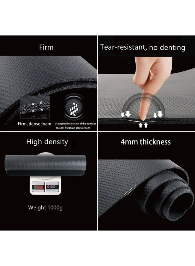 CHIYLE Foldable Exercise Equipment Mat, 190 x 85cm Thick, Non-Slip Treadmill, Weight Bench & Walking Pad Mat for Carpet & Hardwood Floors, Shock Absorbing Floor Protector for Home Gym - Image 4